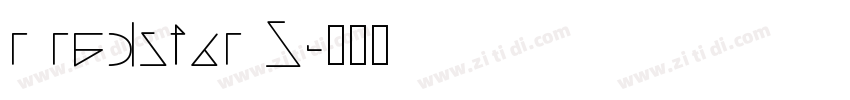 r redstar S字体转换